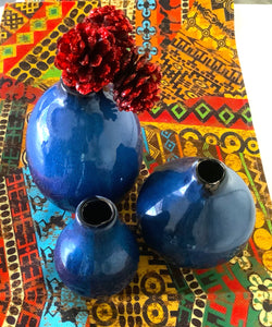 Cobalt Blue Mini Vases (3)