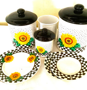 Sunny Sunflower Canister Set