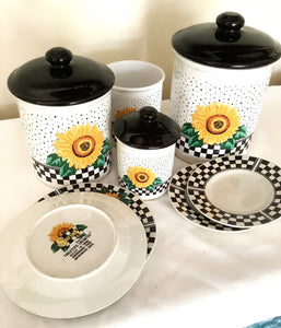 Sunny Sunflower Canister Set