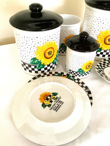 Sunny Sunflower Canister Set