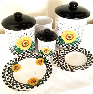 Sunny Sunflower Canister Set