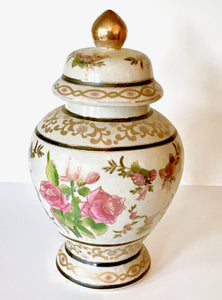 Ornamental Floral Ginger Jar