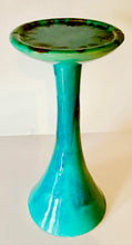 Load image into Gallery viewer, Sea Green Pedestal Ceramic Candle Holder