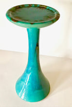 Load image into Gallery viewer, Sea Green Pedestal Ceramic Candle Holder