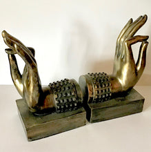 Load image into Gallery viewer, Buddha Bronze-like Cuffed Book Ends