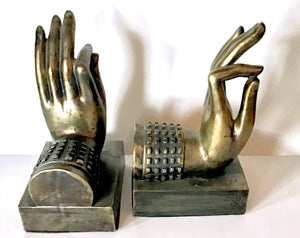 Buddha Bronze-like Cuffed Book Ends