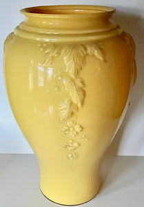 Yellow Glass-Blown Vase