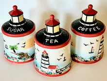 Load image into Gallery viewer, Lighthouse 3 Piece Canister Set