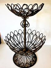 Load image into Gallery viewer, Black Wrought Iron Gourmet Countertop Basket