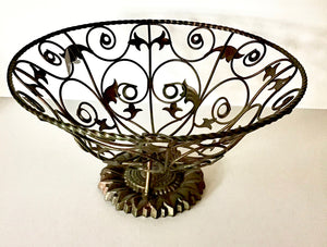 Bronze-Tone Heavy Metal Basket