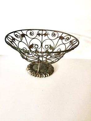 Bronze-Tone Heavy Metal Basket